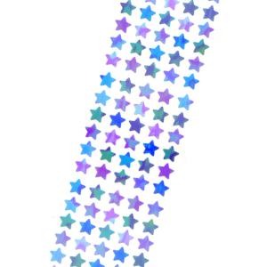 Sticker Fun オーロラシール スター 8mm 青緑 / 星 小さめシール デコ 虹色 ステッカー 奥山商会 日本製