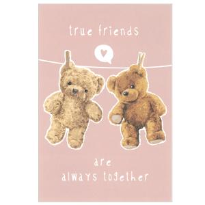 ポストカード 親友 / テディベア 可愛い はがき グリーティング