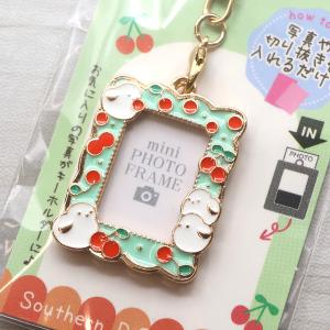 ミニフォトフレーム シマエナガ キーホルダー/野鳥 フォトフレーム