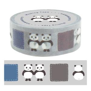 箔押し Animal Series パンダ マスキングテープ 20mm / 可愛い マステ