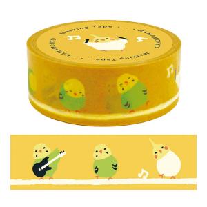 セキセイインコ グッズ マスキングテープ 小鳥 雑貨 マステ ゆめいろ