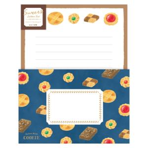 オトメ時間 レターセット Sweets クッキー/可愛い スイーツ レタセ 定形郵便可 便箋 封筒 和紙の商品画像