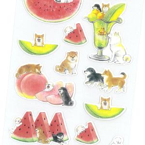 村田なつか　柴犬と大学芋 アクティブコーポレーション しばいぬとおやつ ポストカード 柴犬と