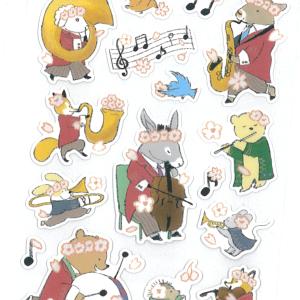 まみれ ラッコ フレークシール 45枚入 / 可愛い マステ素材 手帳 デコ