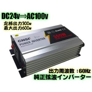 純正弦波インバーター 300W 最大出力600W 50Hz DC12V AC100V 純正 弦波