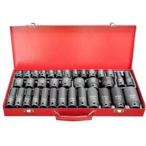 インパクト ソケット セット 35個 六角 1/2 12.7mm ディープ