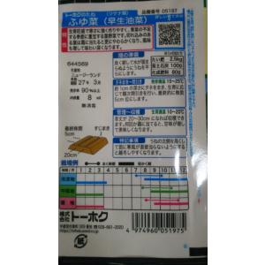 3袋以上でクーポン割引 ふゆ菜 早生 油菜 冬...の詳細画像1