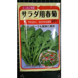 ３袋以上でクーポン割引 サラダ 用 春菊 種 郵便は送料無料