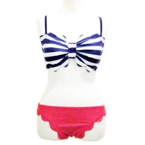 水着 ビキニ ミルクフェド MILKFED Op RIBBON BIKINI OCEAN PACIFIC レディース ビキニ スイムウエア