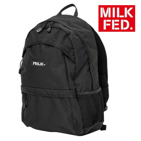 リュック MILKFED BIG BACKPACK メンズ レディース 黒 ブラック 大容量 ブラン...