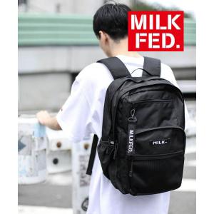 リュック MILKFED ミルクフェド バックパック 大容量 通学 通勤 W ZIP BACKPACK BAR ノートパソコン 103202053019