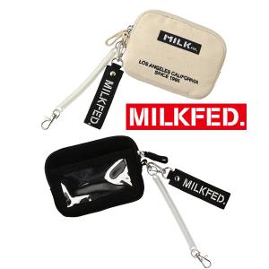 パスケース ミルクフェド MILKFED 定期入れ ICカード パスホルダー EMBROIDERED BAR PASS HOLDER 小銭入れ｜ARIEL MILKFED.