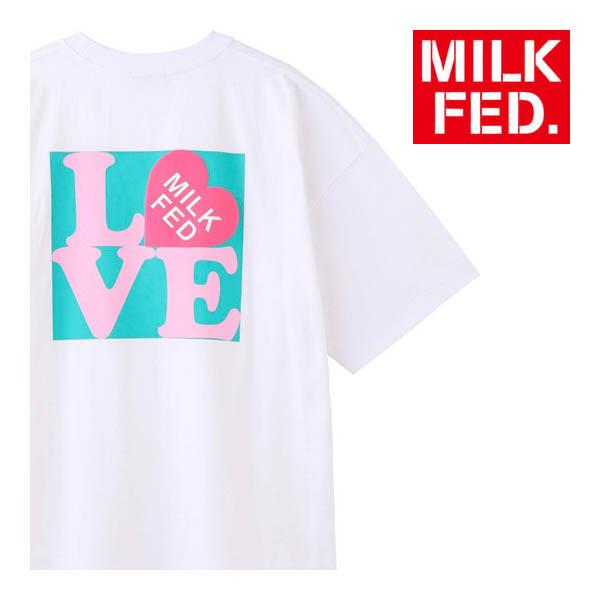 tシャツ Tシャツ ミルクフェド MILKFED LOVE WIDE SS TEE 10323201...