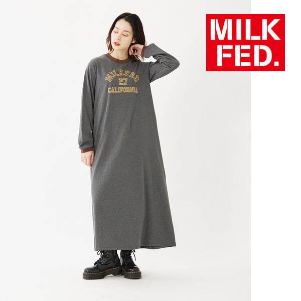 ワンピース ドレス ミルクフェド MILKFED COLLEGE LOGO DRESS 103233...