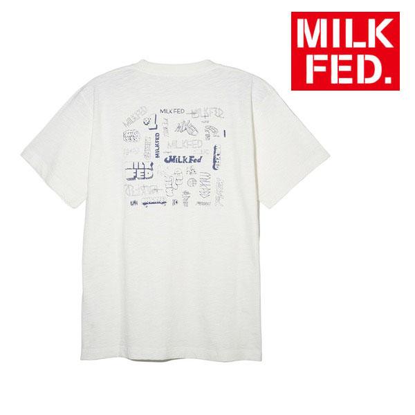 tシャツ Tシャツ ミルクフェド MILKFED MANY LOGO SLAB SS TEE 103...