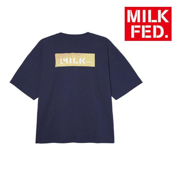 tシャツ Tシャツ ミルクフェド MILKFED MELT BAR WIDE SS TEE レディー...