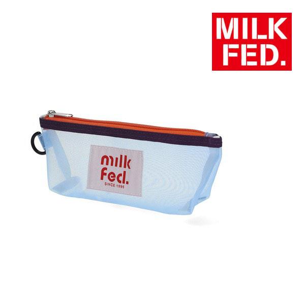 ポーチ コスメポーチ ペンケース ミルクフェド MILKFED MESH SLIM POUCH 10...