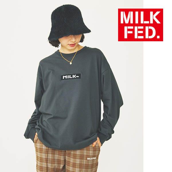 tシャツ ミルクフェド MILKFED BAR LOGO BASIC BASIC LS TEE レデ...