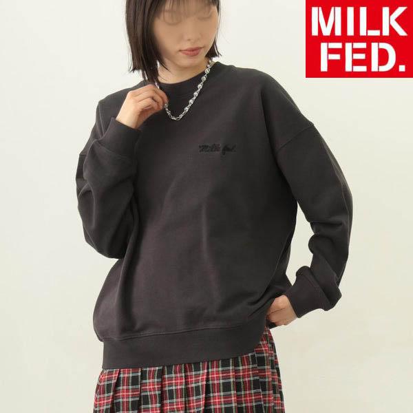 スウェット ミルクフェド MILKFED ICING LOGO WIDE CREW SWEAT TO...