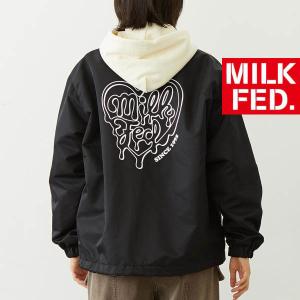 ジャケット ブルゾン ミルクフェド MILKFED MELTY HEART COACH JACKET 103224021005 コーチジャケット アウター レディース