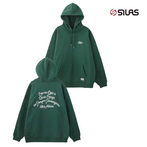 パーカー SILAS SCRIPT BASIC WIDE HOODIE メンズ レディース ブラック...