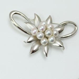 MIKIMOTO（ミキモト） パール ブローチ サークル アコヤパール4.0mm