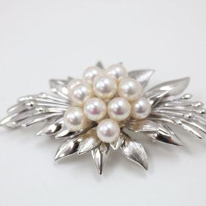 MIKIMOTO（ミキモト） 【ジャンク品】MIKIMOTO フラワーモチーフ