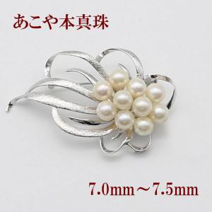 真珠 パール ブローチ 南洋白蝶真珠 パールブローチ 10mm ホワイト