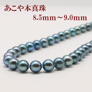 アコヤ真珠パールネックレス 6.5-7.0mm ブルーカラー : 真珠倶楽部