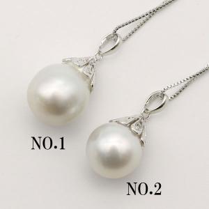 真珠 パール ネックレス 一粒 南洋白蝶真珠 12mm ナチュラルゴールド