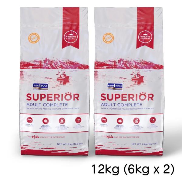 フィッシュ4　FISH4DOGS スーペリアシリーズ アダルト 12kg  456224418043...