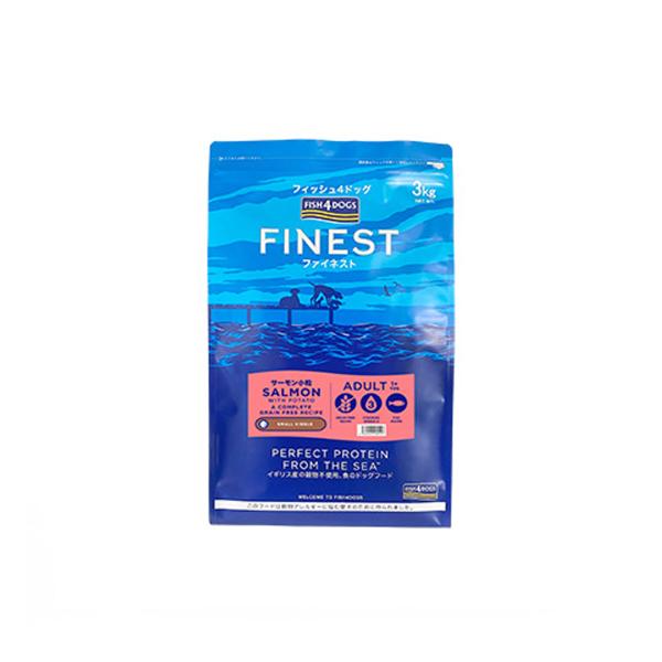 フィッシュ4　FISH4DOGS ファイネストシリーズ サーモン小粒 3kg  4562244180...