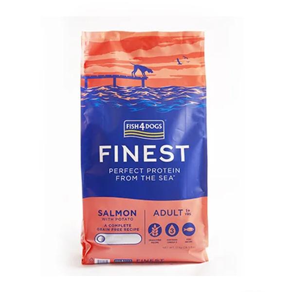 フィッシュ4　FISH4DOGS ファイネストシリーズ サーモン大粒 12kg  505600880...