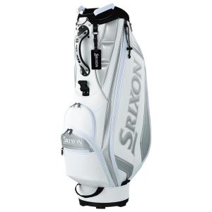 2022年モデル ダンロップ SRIXON スリクソン メンズ 軽量スタンダードモデル キャディ バッグ GGC-S166 ホワイトシルバー 有賀園 ゴルフ