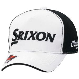 ダンロップ SRIXON スリクソン メンズ オートフォーカス キャップ SMH7132X ホワイトブラック ゴルフウェア 特価　 有賀園ゴルフ
