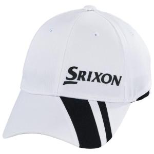 ダンロップ SRIXON スリクソン メンズ キャップ SMH3134 ホワイト ゴルフウェア 2023年モデル 有賀園 ゴルフ｜arigaen