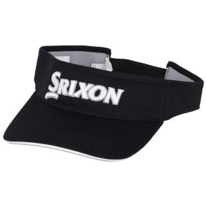 ダンロップ SRIXON スリクソン メンズ ツアープロモデル サンバイザー SMH3331X ブラック ゴルフウェア 2023年モデル 有賀園 ゴルフ｜arigaen