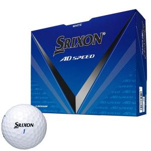 新作 2024年モデル ダンロップ SRIXON スリクソン AD SPEED エーディースピード ゴルフボール 1ダース 12球入り ホワイト 有賀園 ゴルフ｜arigaen