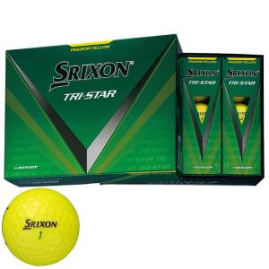 新作 2024年モデル ダンロップ SRIXON スリクソン TRI STAR トライスター ゴルフボール 1ダース 12球入り プレミアムパッションイエロー 有賀園 ゴルフ｜有賀園ゴルフモール A-NET