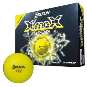 新作 2026年モデル ダンロップ　SRIXON スリクソン XmaX エックスマックス ゴルフボール　1ダース（12球入り）　イエロー