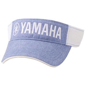 ヤマハ メンズ ハーフメッシュ サンバイザー Y22VS2 杢ブルー ホワイト BLW ゴルフウェア 2022年モデル 有賀園 ゴルフ｜arigaen
