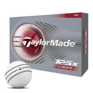 新作 2026年モデル テーラーメイド　TP5x STRIPE ティーピーファイブエックス ストライプ ゴルフボール　1ダース（12球入り）　ホワイトゴルフ