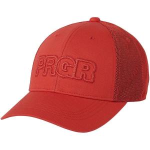 PRGR プロギア ハーフメッシュキャップ PMCAP-104 オレンジレッド・サイズ：フリー