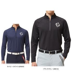 n 値下げ品 フットジョイ メンズ 保温 裏微起毛 長袖 モックネック ハーフジップシャツ FJ-F22-S14 2022年モデル ゴルフウェア 秋冬モデル 56％OFF 特価 有賀園