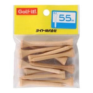ライト ウッドティー レギュラー ニス塗 T-120 ゴルフ