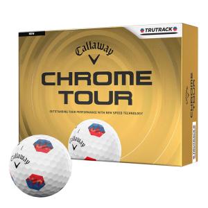 新作 2026年モデル キャロウェイ CHROME TOUR TRUTRACK クロム ツアー ゴルフボール　1ダース（12球入り） ブルー/レッド トゥルートラック ホワイト ゴルフ