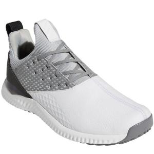 アディダス メンズ ADICROSS アディクロス バウンス2 スパイクレス ゴルフシューズ DBE67 F35409 ホワイト/シルバーメタリック/グレートゥー 2019年モデル