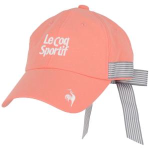 ルコック レディース ALLIE コラボ バックリボン付き キャップ QGCSJC01W OR00 オレンジ ゴルフウェア 2021年モデル 有賀園ゴルフ