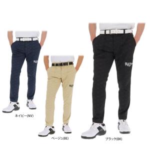 値下げ品 フィラ メンズ ロゴ刺繍 総柄 エンボスプリント ストレッチ テーパード 9分丈 パンツ 743-300 2023年モデル ゴルフウェア 春夏モデル 50％OFF 特価