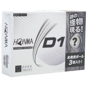 本間ゴルフ　D1 お試し限定パック ゴルフボール　1ダース D1ボール9球入り 未発売ボール3球入り 　   有賀園ゴルフ